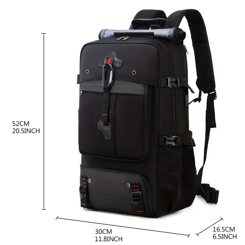 50L Hiking Backpack with Shoe Compartment-4