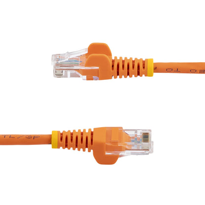 Star Tech Cat5e Patch Cable with Snagless RJ45 Connectors - 2m, Orange-2
