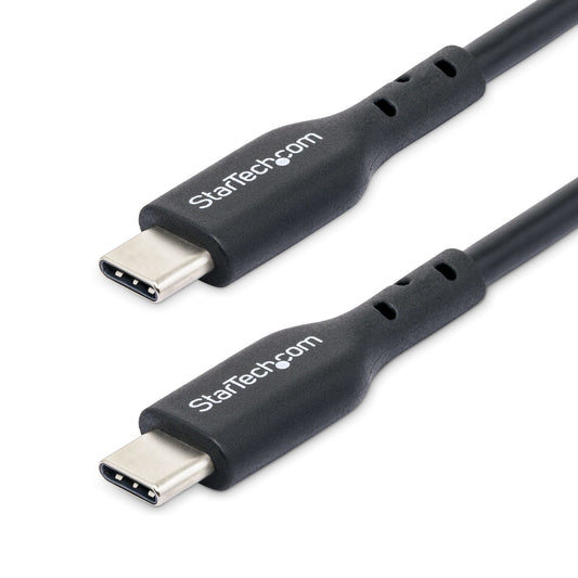 Star Tech 2m (6ft) USB C Charging Cable, USB-C Cable, USB 2.0 Type-C Laptop Charger Cord, 60W 3A Power Delivery, TPE Jacket, USB-C Data Transfer Cable, M/M-0