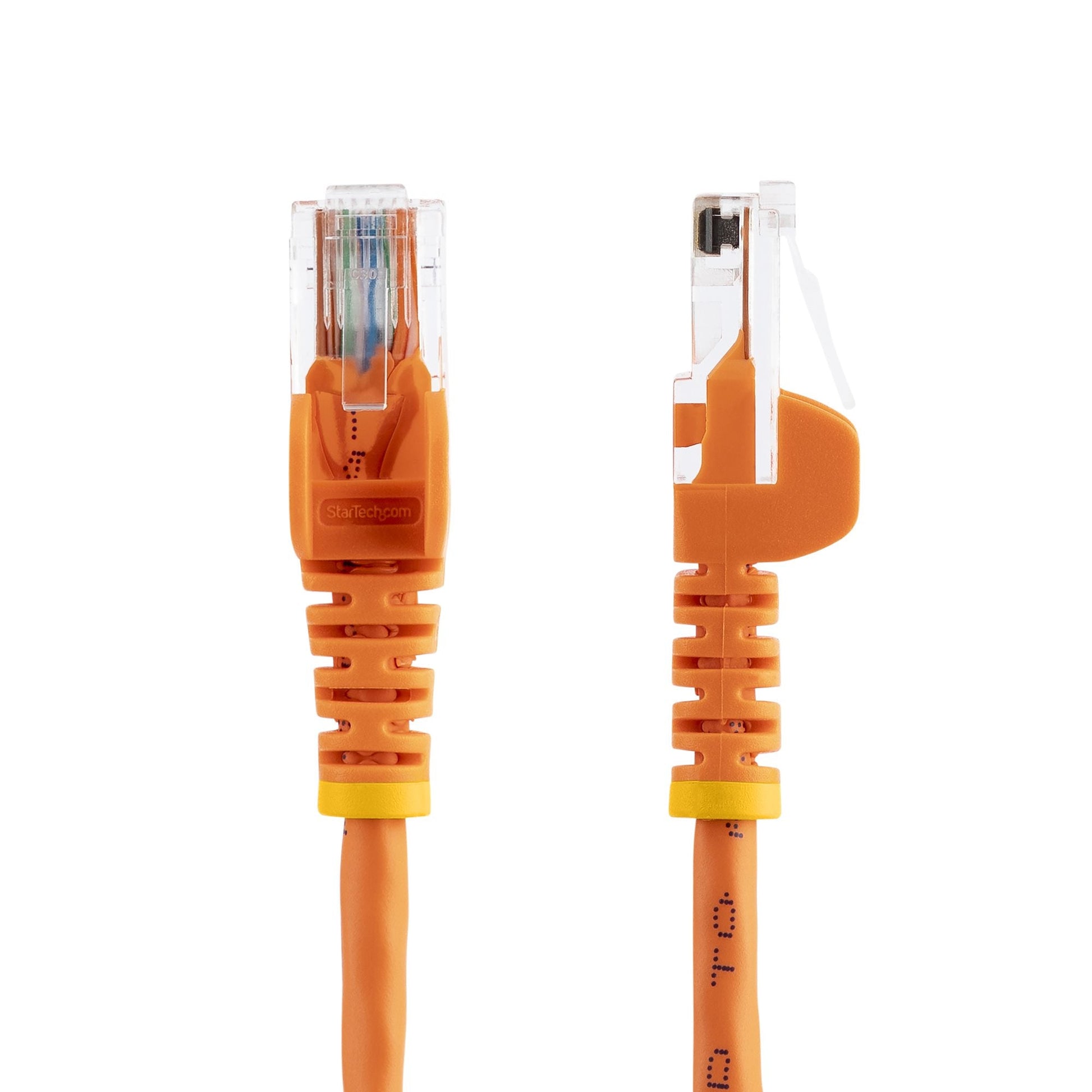 Star Tech Cat5e Patch Cable with Snagless RJ45 Connectors - 2m, Orange-1