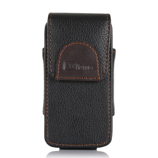 TTfone Original Brown Faux Leather Holster Case (TTCS3) for Lunar TT750, Nova TT650 Mobile-0