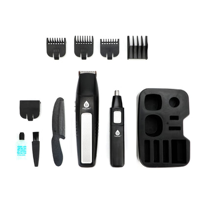 Men's 10-Piece Grooming Kit – Hair, Beard, Nose & Ear Trimmer-3