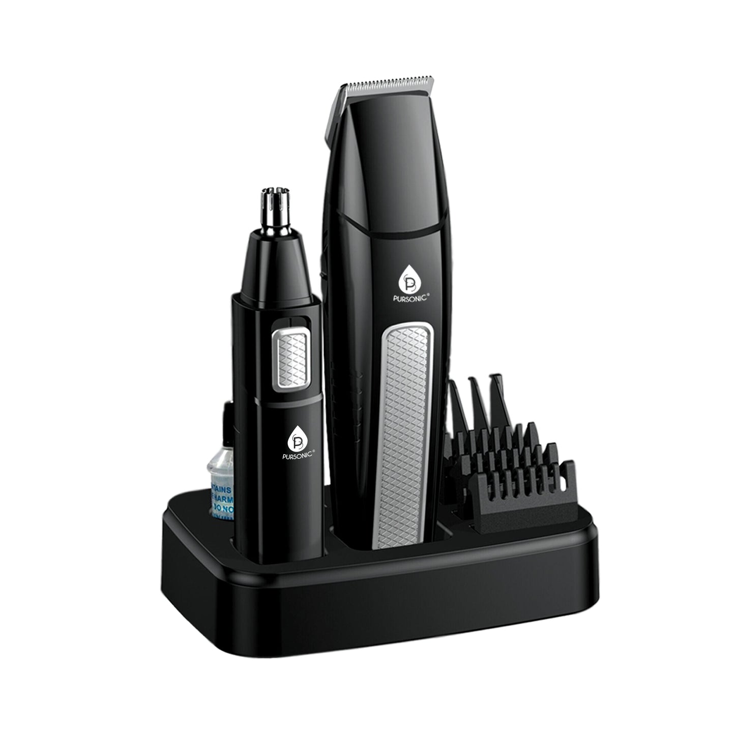 Men's 10-Piece Grooming Kit – Hair, Beard, Nose & Ear Trimmer-2