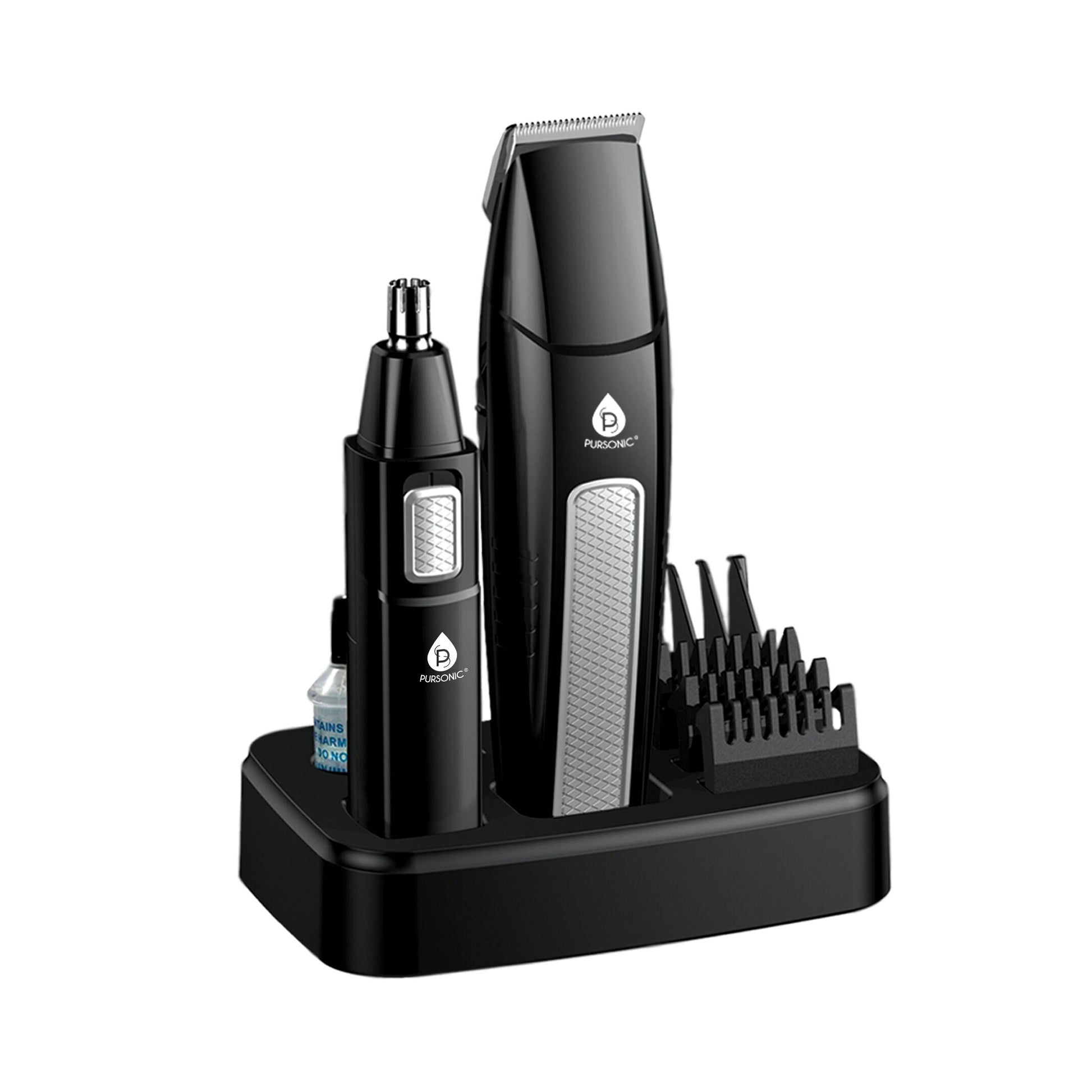 Men's 10-Piece Grooming Kit – Hair, Beard, Nose & Ear Trimmer-2