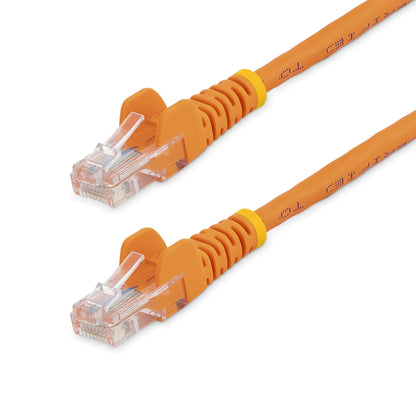 Star Tech Cat5e Patch Cable with Snagless RJ45 Connectors - 2m, Orange-0