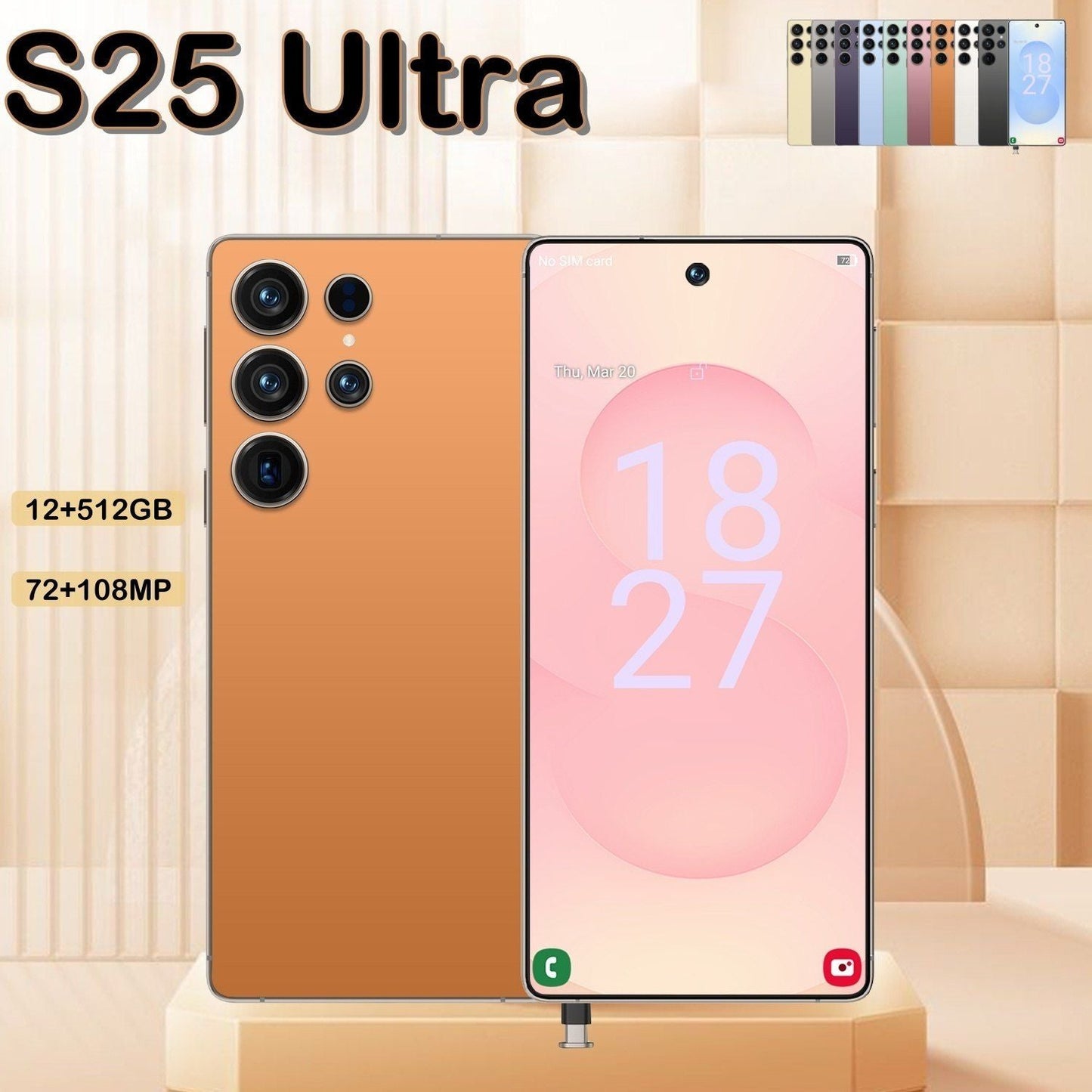I25 Ultra 5G Smartphone, Unlocked Cell Phone, 6.8" HD Screen Unlocked