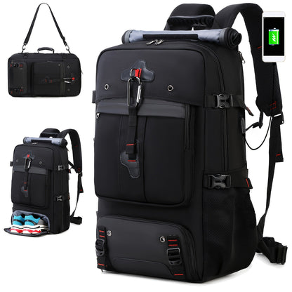 50L Hiking Backpack with Shoe Compartment-3