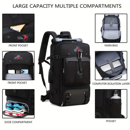 50L Hiking Backpack with Shoe Compartment-1